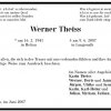 Theiss Werner 1941-2007Todesanzeige